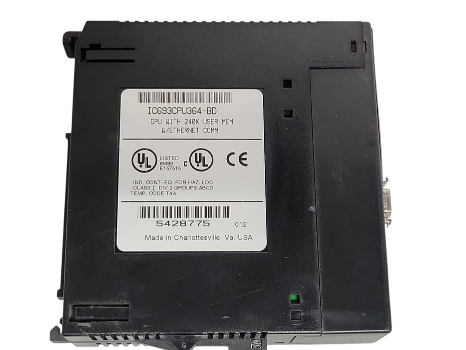 IC693CPU364-BD CPU with 240K User MEM w/Ethernet Comm, READ