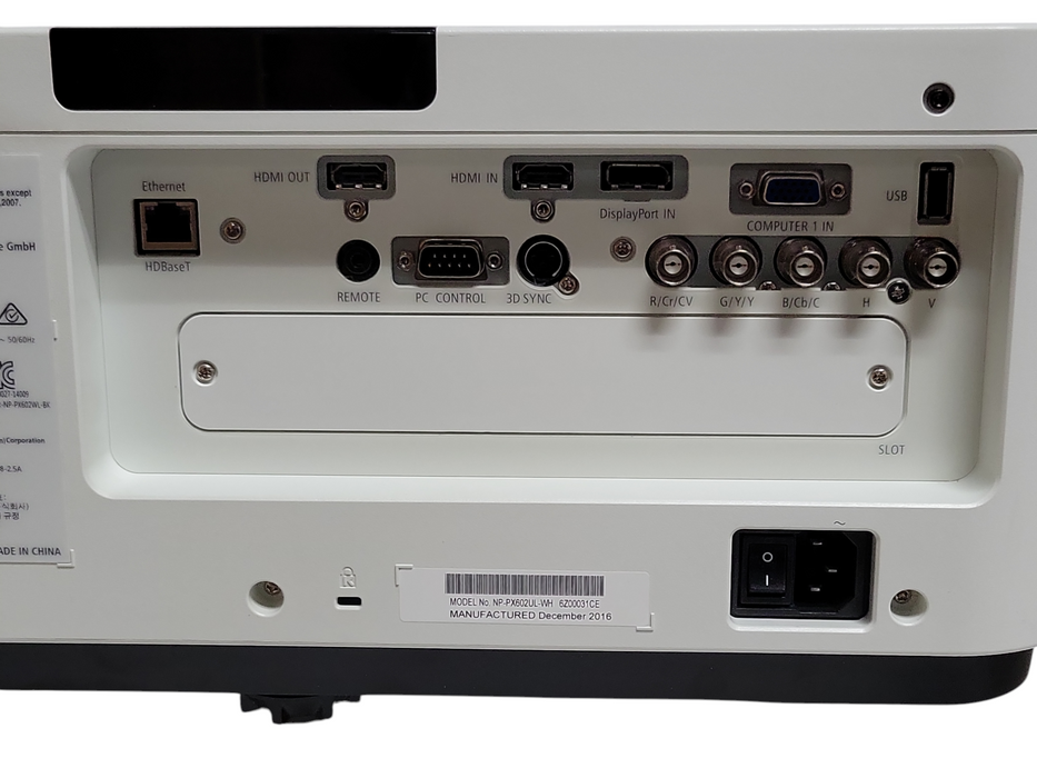 NEC NP-PX602UL-WH Laser Projector 6000 Lumens WUXGA HDMI, No Lens, READ