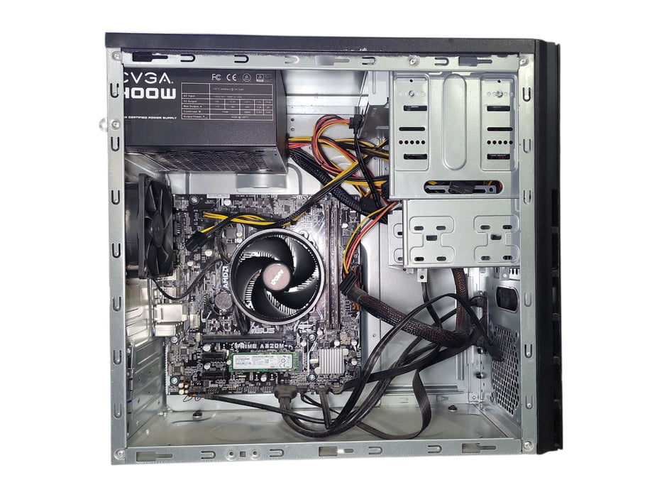 Custom PC, ASUS Prime A320M-K w/ AMD Ryzen 3 3200G, 16GB DDR4, 256GB NVMe, 400W