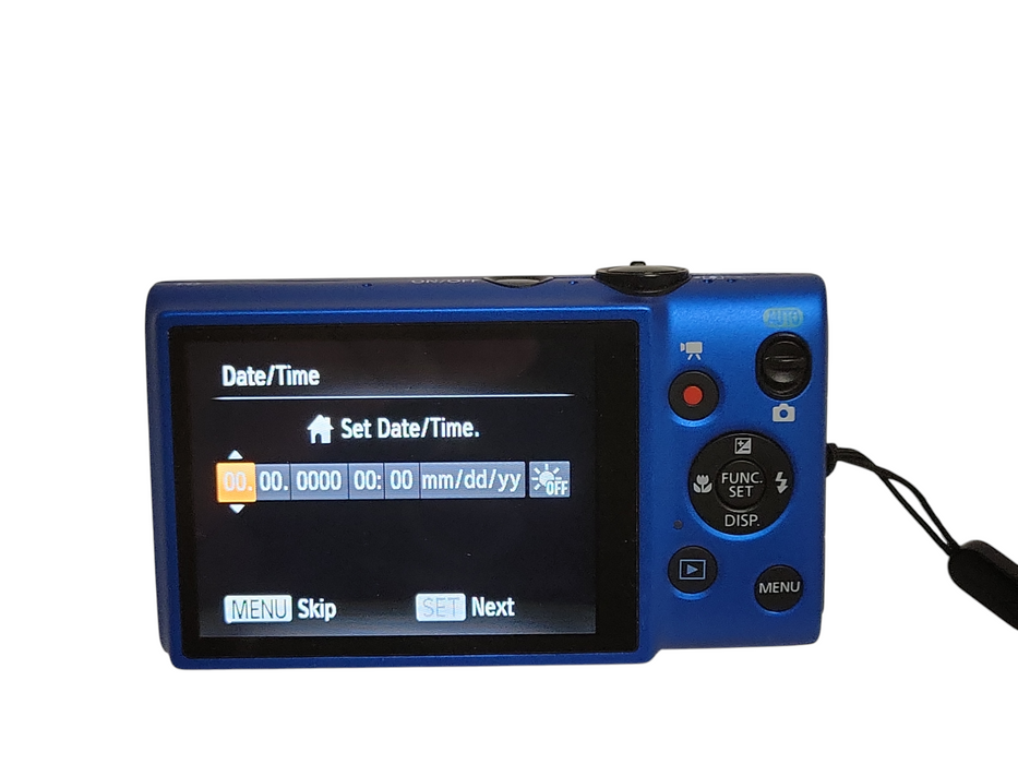Canon PowerShot ELPH 115 IS Blue Digital Camera 16.0MP 8x Optical Zoom, READ