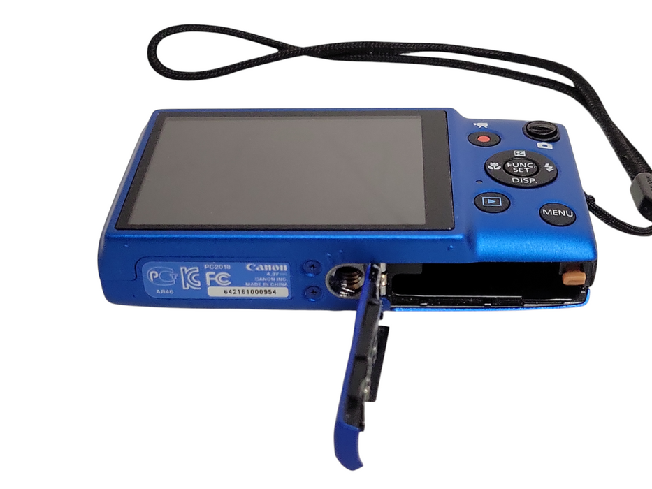 Canon PowerShot ELPH 115 IS Blue Digital Camera 16.0MP 8x Optical Zoom, READ