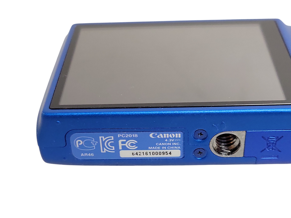 Canon PowerShot ELPH 115 IS Blue Digital Camera 16.0MP 8x Optical Zoom, READ