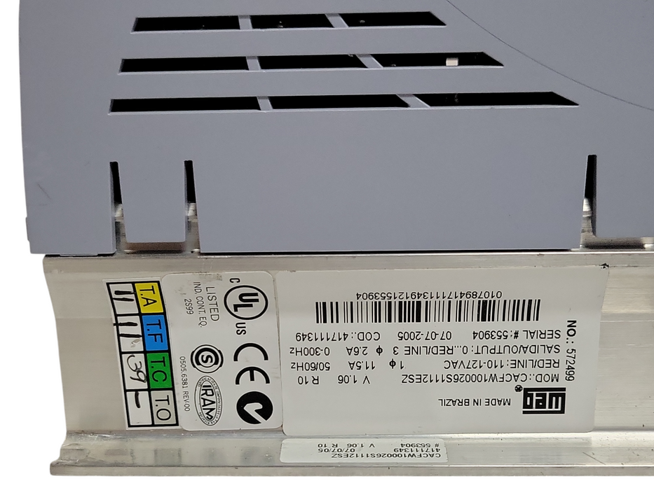WEG CFW 10 EasyDrive CACFW100026S1112ESZ