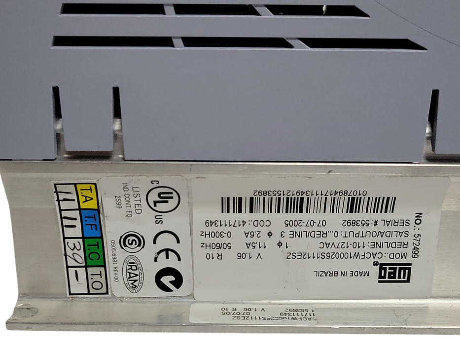 WEG CFW 10 EasyDrive CACFW100026S1112ESZ