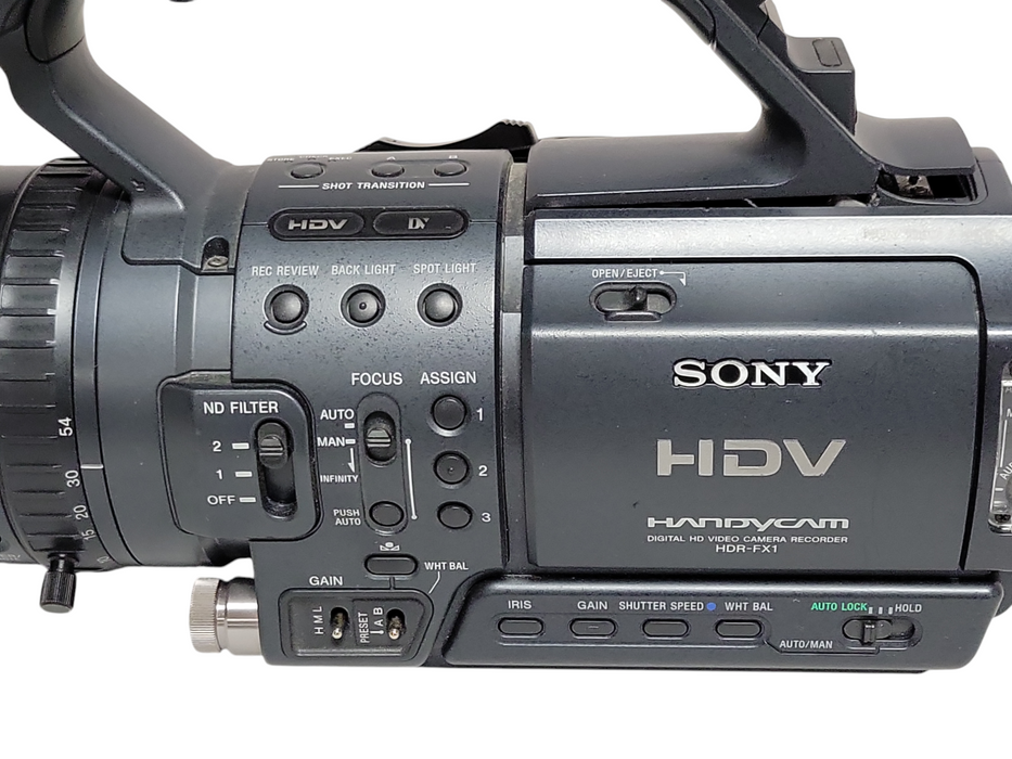 Sony HDR-FX1 Digital HD Video Camera Recorder, No Battery, READ