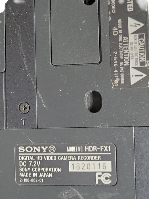 Sony HDR-FX1 Digital HD Video Camera Recorder, No Battery, READ