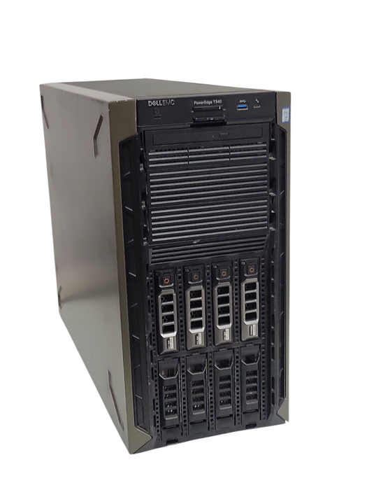 DELL PE T340, Xeon E-2174G 3.80GHz, 32GB DDR4, PERC H330, 4x 4TB SAS HDDs 2x PSU