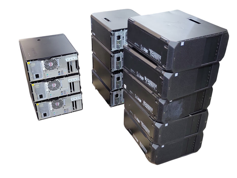 Lot of 12x (9x HP Z4 G4 and 3x Lenovo P520C) Workstations with RAM, See detail