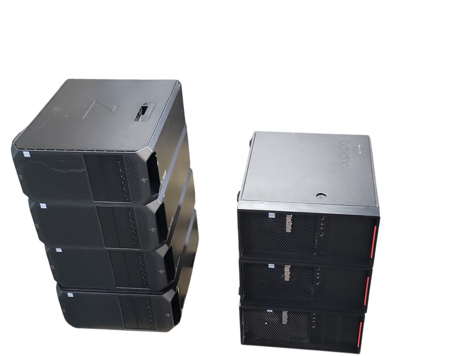 Lot of 12x (9x HP Z4 G4 and 3x Lenovo P520C) Workstations with RAM, See detail