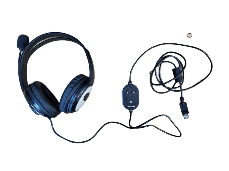 Microsoft LifeChat LX-3000 Black USB Headset Q@