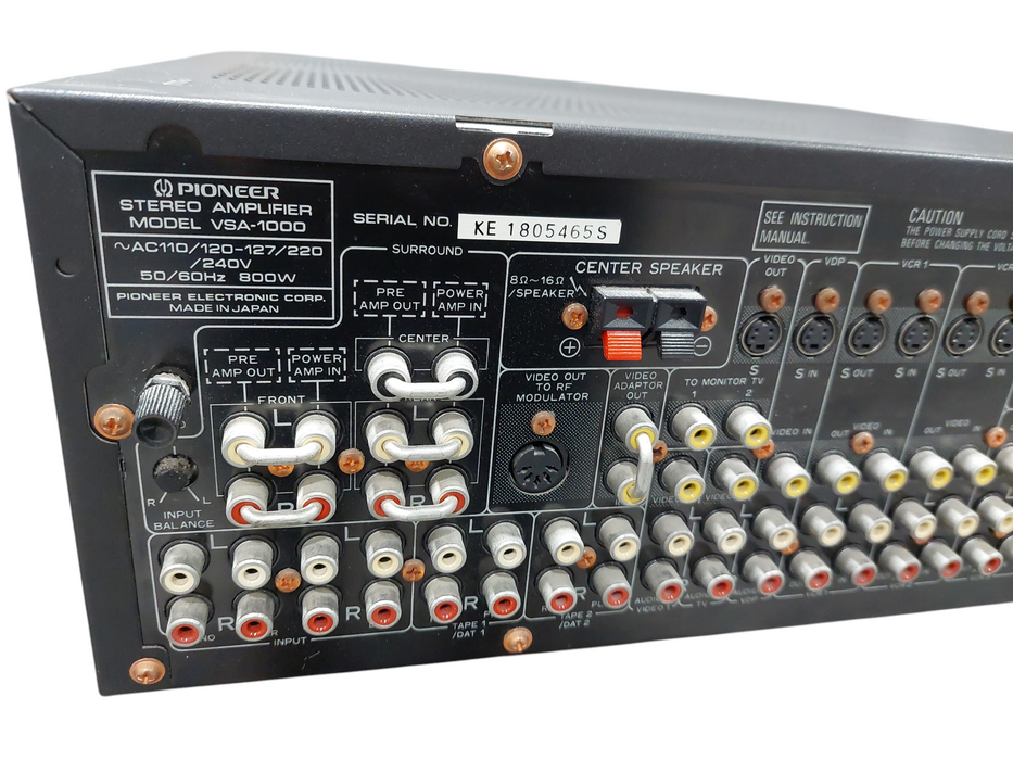 Pioneer Stereo Amplifier Model: VSA-1000