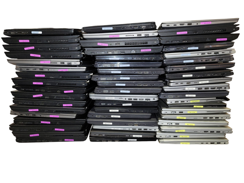 Lot 54x B/C-Grade Dell-HP-Lenovo 10th–12th Gen Laptops (BCL14-01)