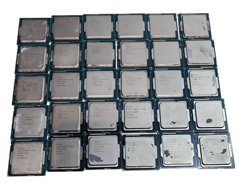 Lot of 98, 2nd to 4th Gen i-series Desktop CPUs (CPU24-P1)