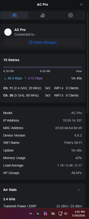 Ubiquiti Networks UAP-AC-PRO 1300Mbps Wireless Access Point