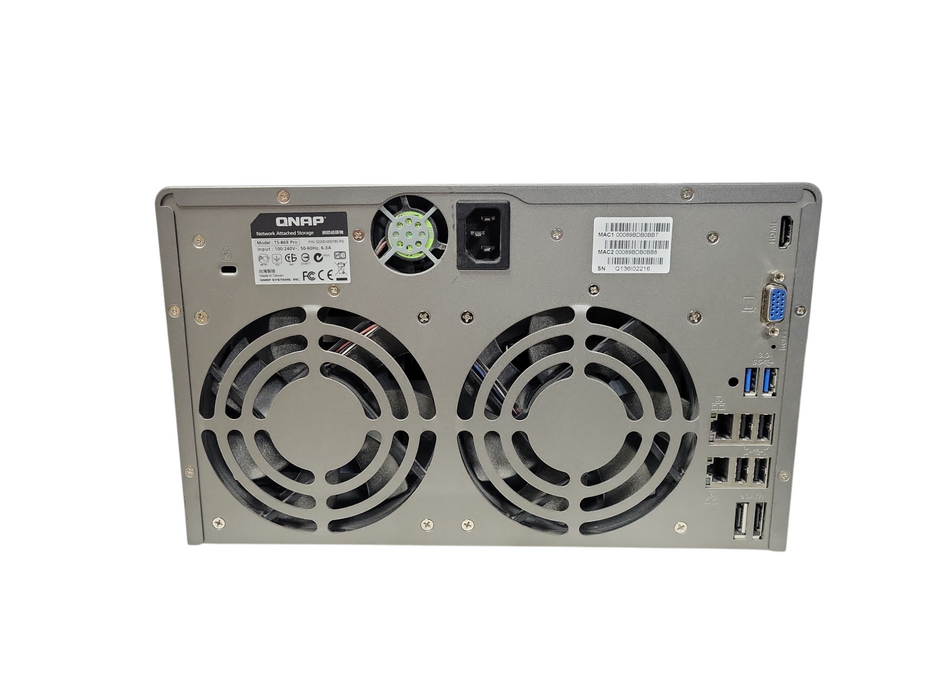 QNAP TS-869 Pro 8-Bay NAS Storage Array w/ 8x 1TB HDD