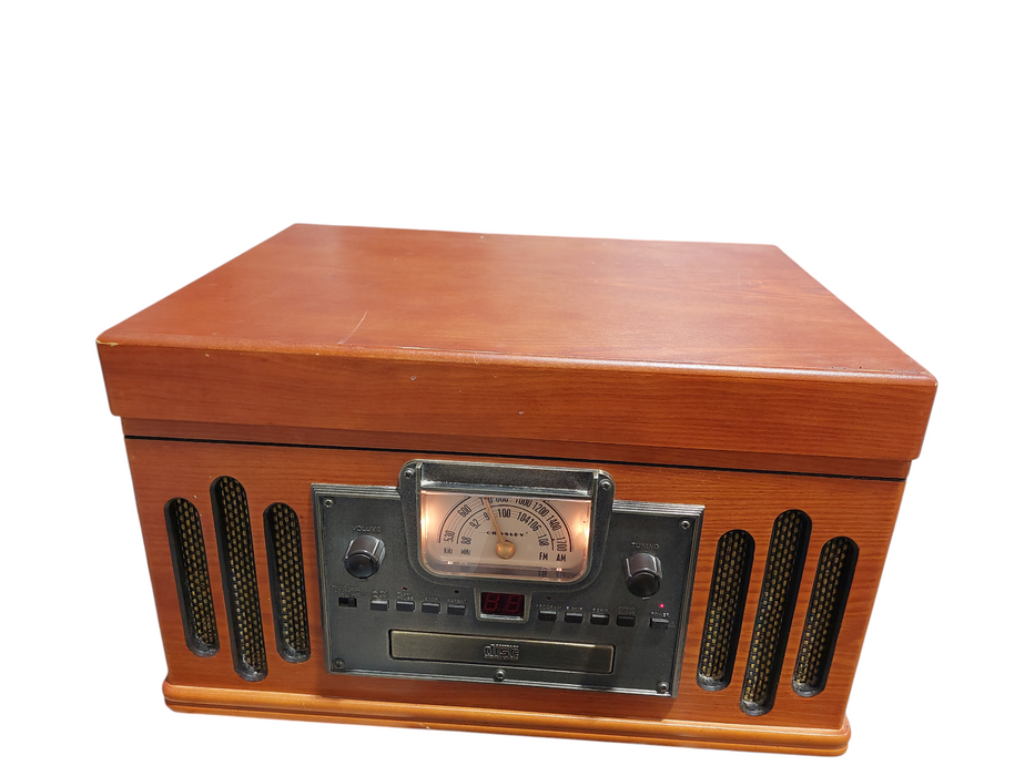 Crosley Wooden Record Player Box / Cassette / CD / Radio AM/FM Model: CR704