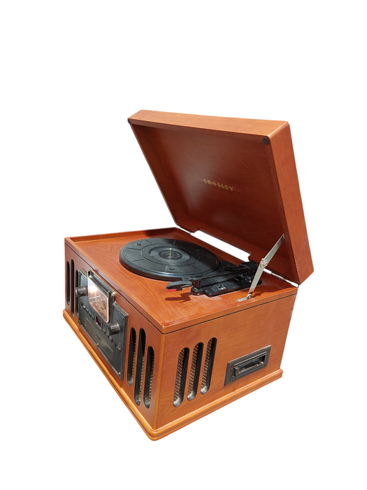 Crosley Wooden Record Player Box / Cassette / CD / Radio AM/FM Model: CR704