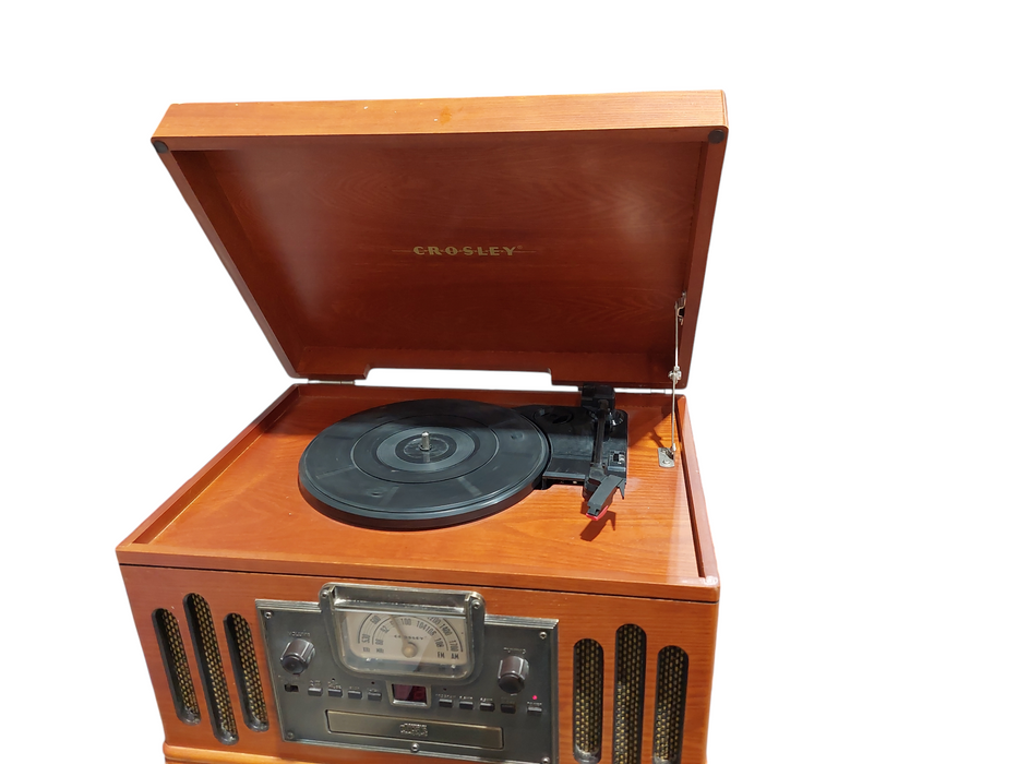Crosley Wooden Record Player Box / Cassette / CD / Radio AM/FM Model: CR704