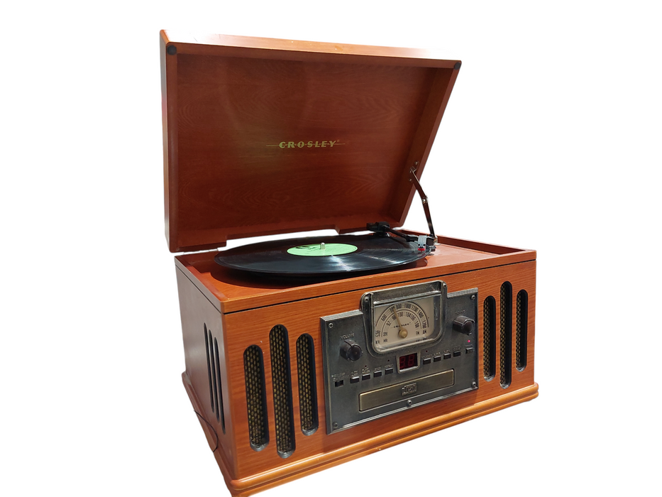 Crosley Wooden Record Player Box / Cassette / CD / Radio AM/FM Model: CR704