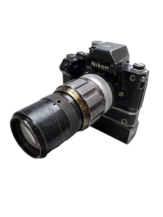 Nikon F2 Photomic 35MM SLR Film Camera w/ 200m Lens & Motor Drive *READ*