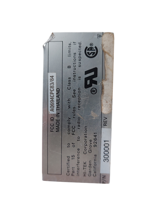 Vintage Hi-Tek Keyboard PN: 30001