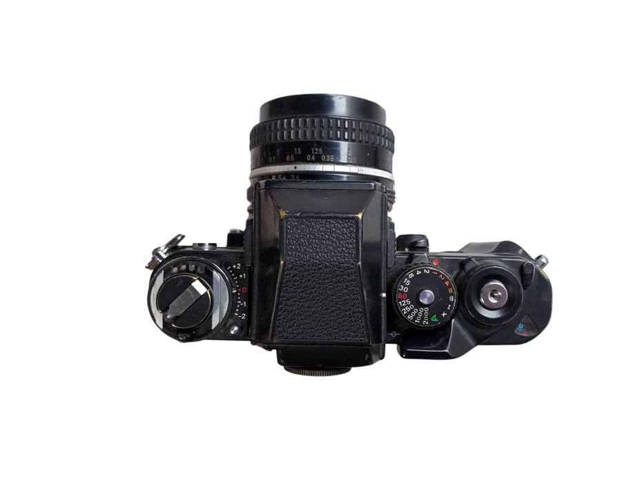 Nikon F3 35MM SLR Film Camera w/ 20mm Lens & Motor Drive *READ*