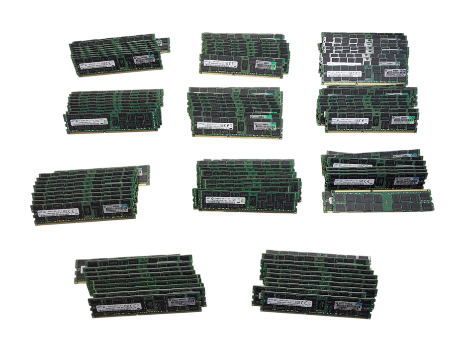 Lot of 110x Samsung 16GB 2Rx4 PC3-12800R Server Memory
