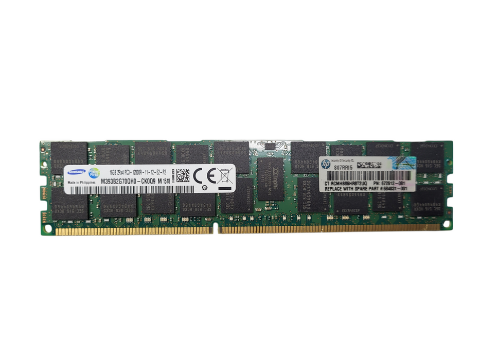 Lot of 110x Samsung 16GB 2Rx4 PC3-12800R Server Memory