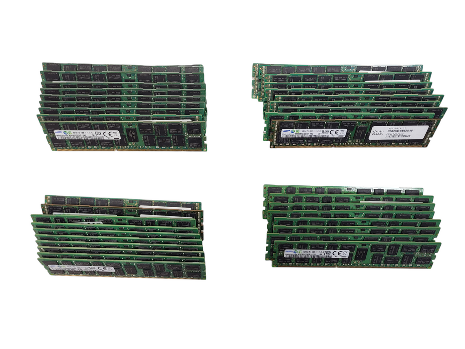 Lot of 38x Samsung 16GB 2Rx4 PC3L-12800R Server Memory