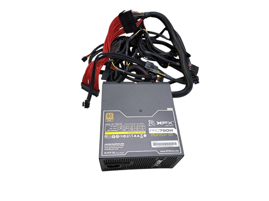 XFX PRO Core Edition Full Wired Power Supply Unit w/ Cable Extensions