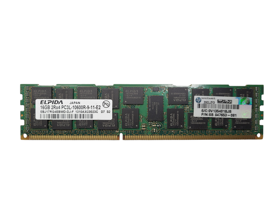 Lot of 25x Various brands 16GB 2Rx4 PC3L-10600R Server Memory