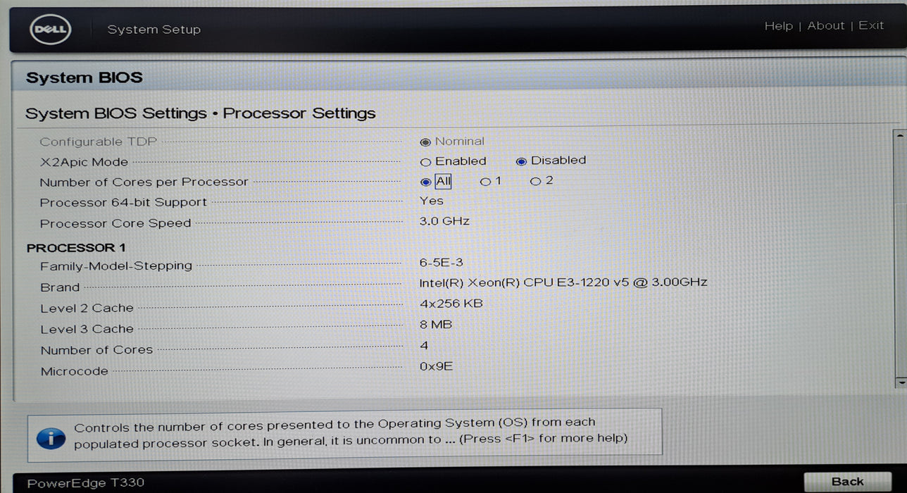 Dell PowerEdge T330 8x 3.5" | Xeon E3-1220 v5 @3.00GHz, 16GB DDR4, PERC H330