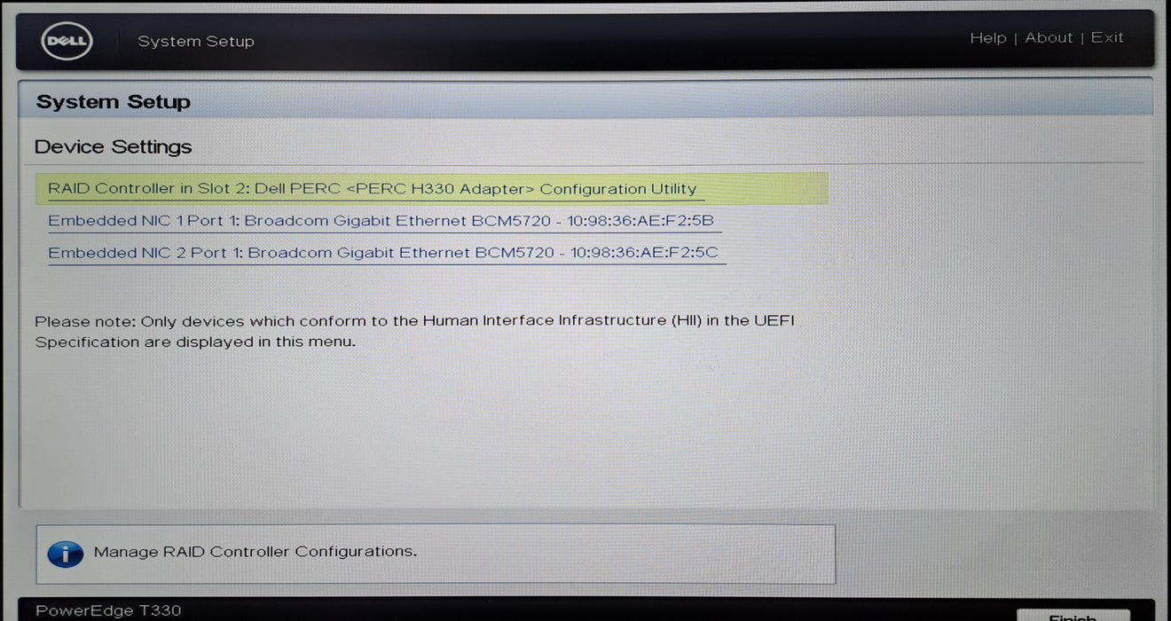 Dell PowerEdge T330 8x 3.5" | Xeon E3-1220 v5 @3.00GHz, 16GB DDR4, PERC H330