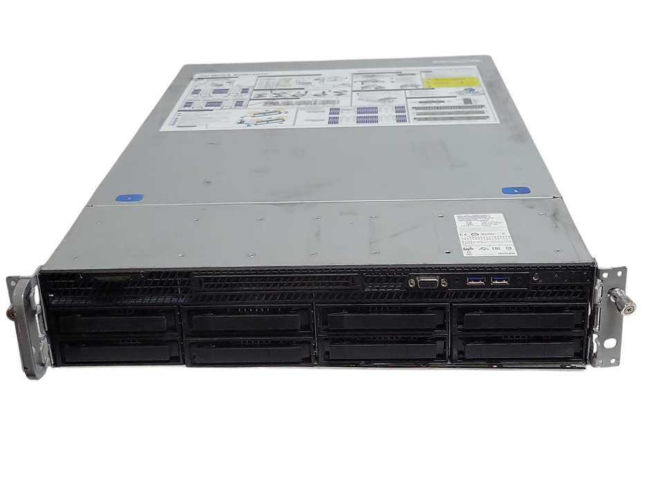 Intel Server S2600WF 2U, 2x Xeon Gold 6134 3.20GHz, 64GB DDR4, 1x PSU, 8x 3.5"