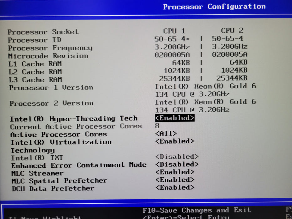 Intel Server S2600WF 2U, 2x Xeon Gold 6134 3.20GHz, 64GB DDR4, 1x PSU, 8x 3.5"