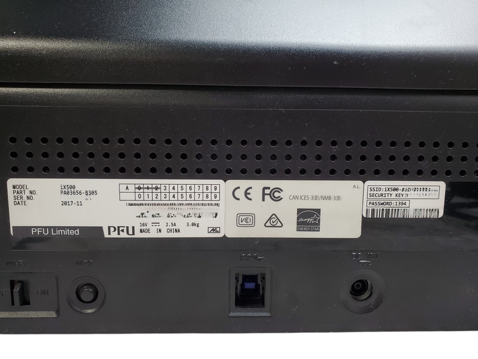 Fujitsu ScanSnap iX500 - PA03656-B305 Document Scanner