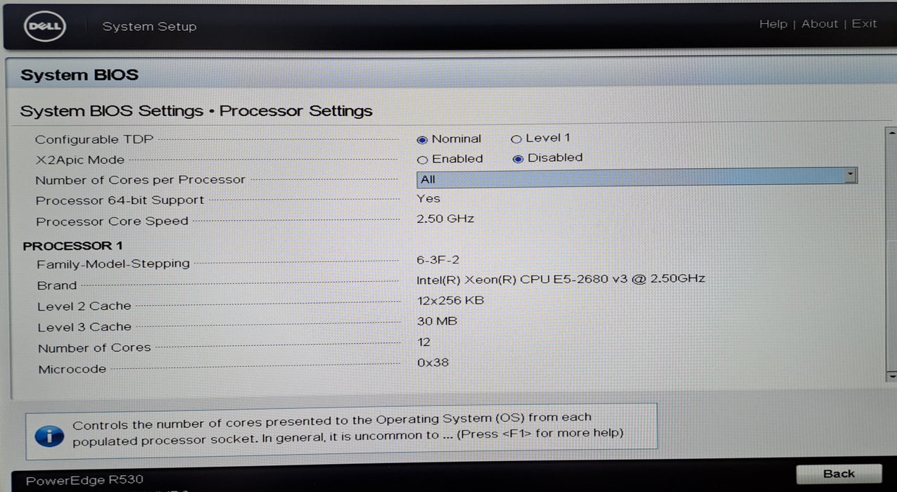 Dell PowerEdge R530 8x 3.5" | Xeon E5-2680 v3 @2.50GHz, 32GB DDR4, H730P Mini