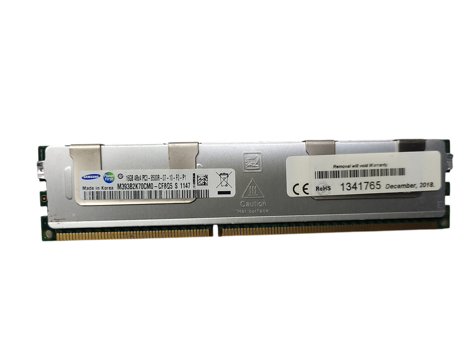 Lot of 32x Samsung 16GB 4Rx4 PC3/PC3L-8500R Server RAM