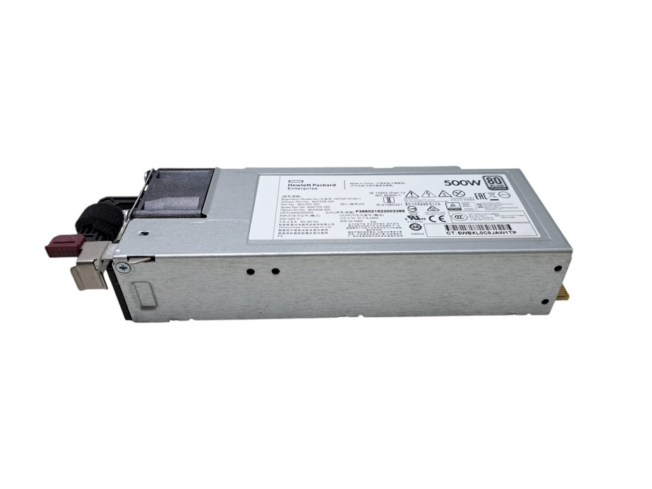 HPE 500W 80Plus Platinum Power Supply DL360 Gen10 | 865399-501 HSTNS-PC40-1
