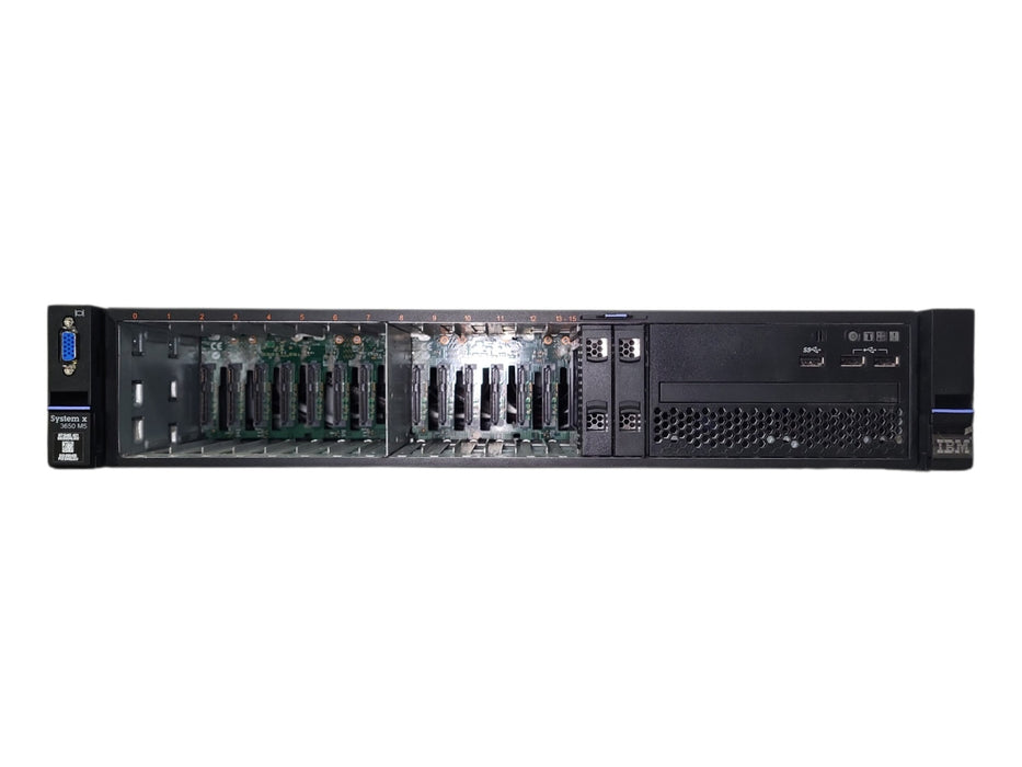 Lenovo System X3650 M5 16x2.5", 2x Xeon E5-2680v3, 64GB DDR4, 2x M5210, 2x 900W