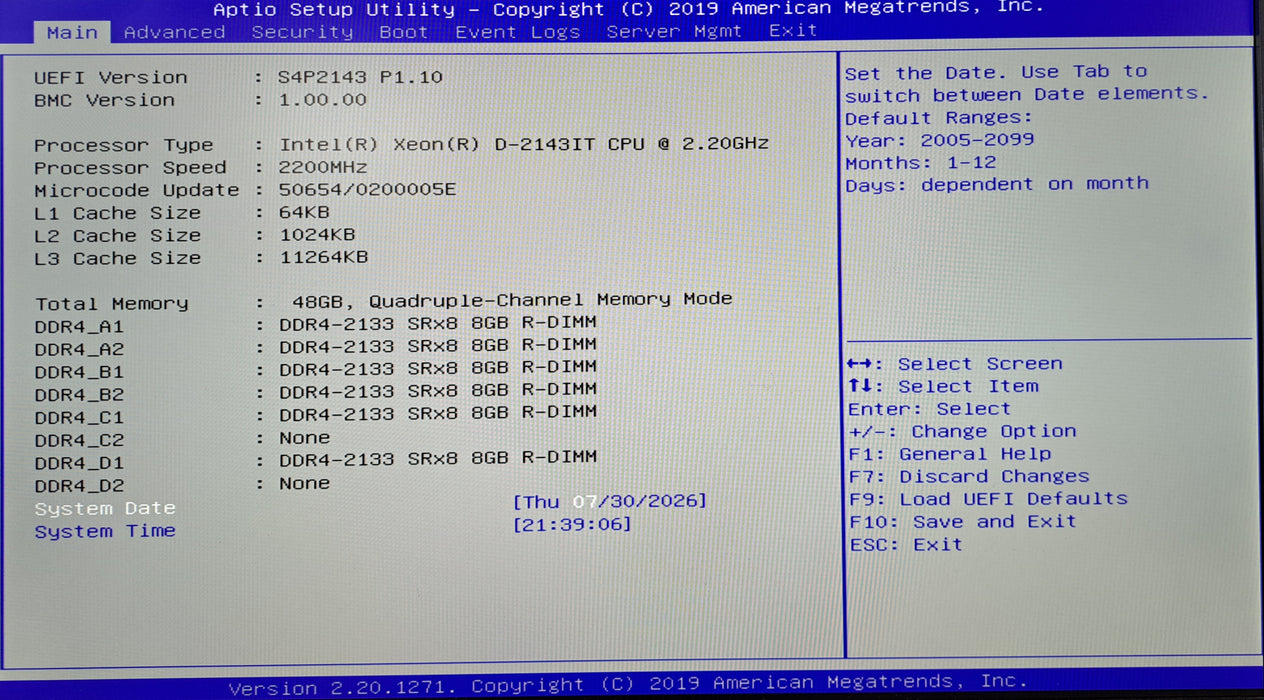 Datto Siris 4 S4P4 4x 3.5" | Xeon D-2143IT @2.20GHz, 48GB DDR4, No HDD's