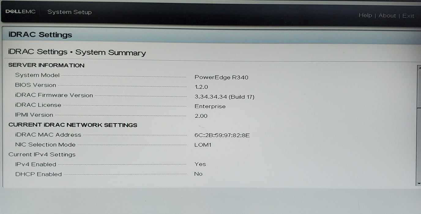 Dell PowerEdge R340 - 1x Xeon E-2174G, 32GB DDR4, H330 - No HDD