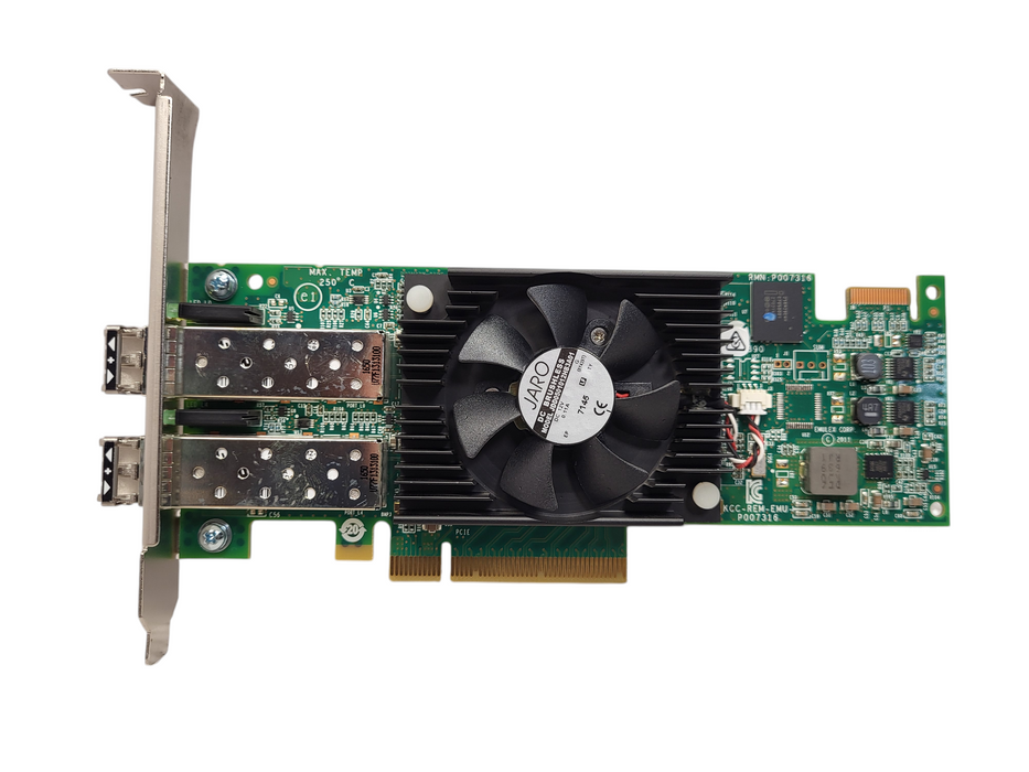 Dell 0F3VJ6 Emulex LPE16002 16GB HBA Fibre Card w/ 2x AVAGO AFBR-57F5MZ-Elx