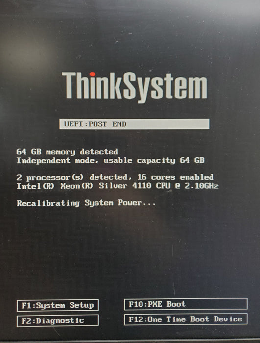 Lenovo ThinkSystem SR630 - 2x Xeon Silver 4110, 64GB DDR4, 930-8i - No HDD