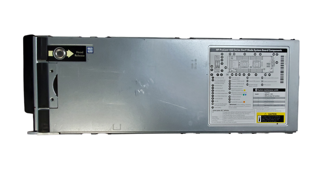 HP ProLiant BL460c Gen9 - 2x Xeon E5-2623 v3, 32GB DDR4 - No HDD