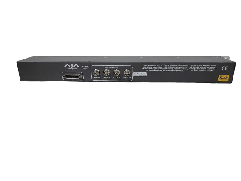 AJA K3 Box 102053 Breakout Box W/ Rack Mounts |Untested Q