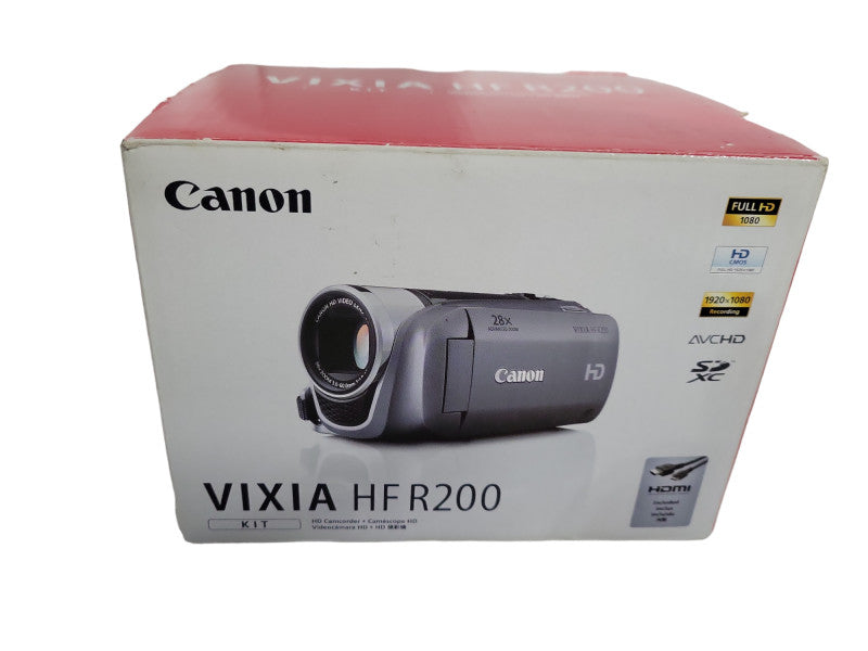 Canon VIXIA HF R200 A Full HD 1080p AVCHD Flash Camcorder 20x !