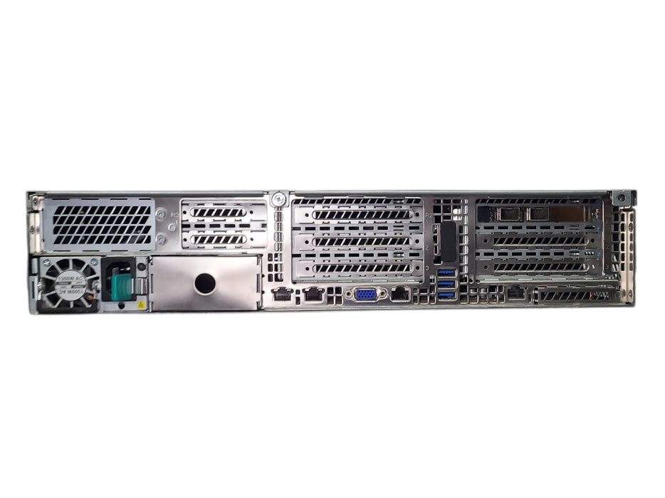 Intel S2600WF 2U Server, 2x Xeon Gold 6134, 64GB DDR4, No HDD, 1200W PUS