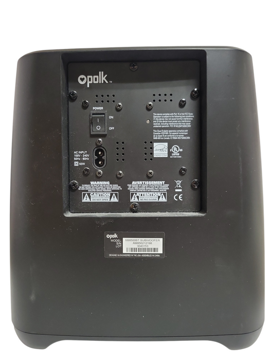 Polk SB6500BT Subwoofer, READ