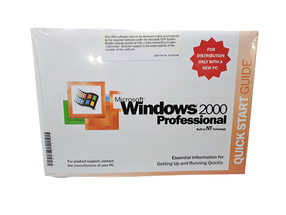 Microsoft Windows 2000 Professional OEM SP4 Brand New Factory Sealed w/ COA